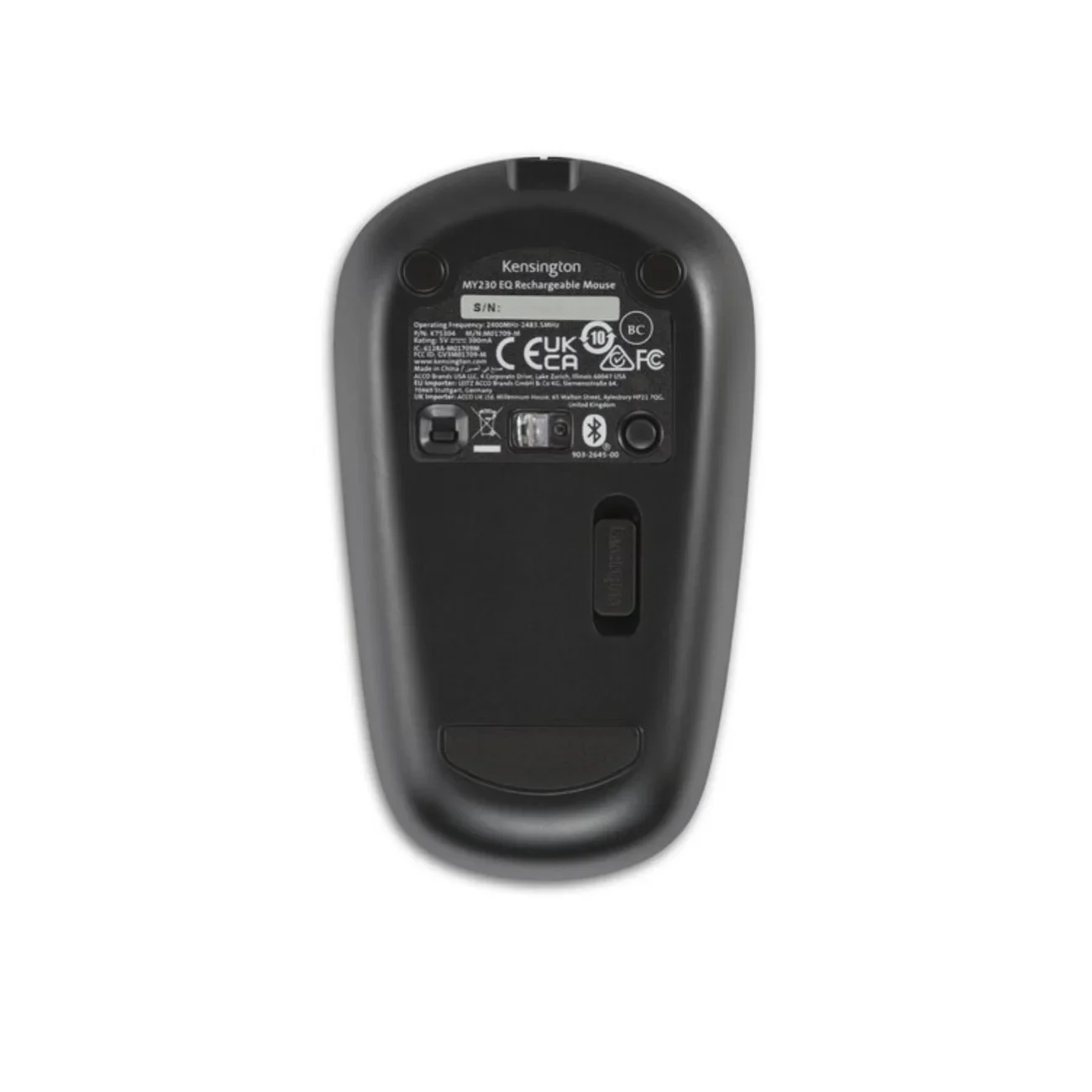 MOUSE MY230 NEGRO EQ RECARGABLE vista 3