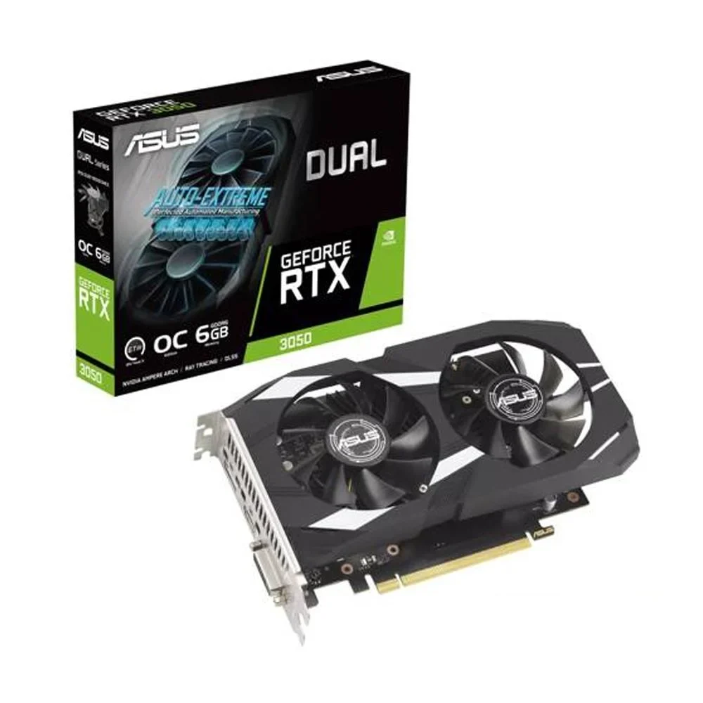 TARJETA DE VIDEO ASUS DUAL GEFORCE RTX3050 6G OC