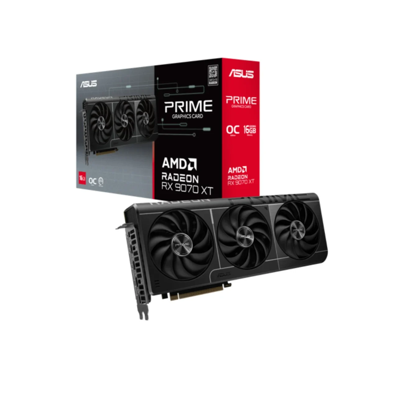 TARJETA DE VIDEO ASUS PRIME RADEON RX9070XT OC 16G vista 3