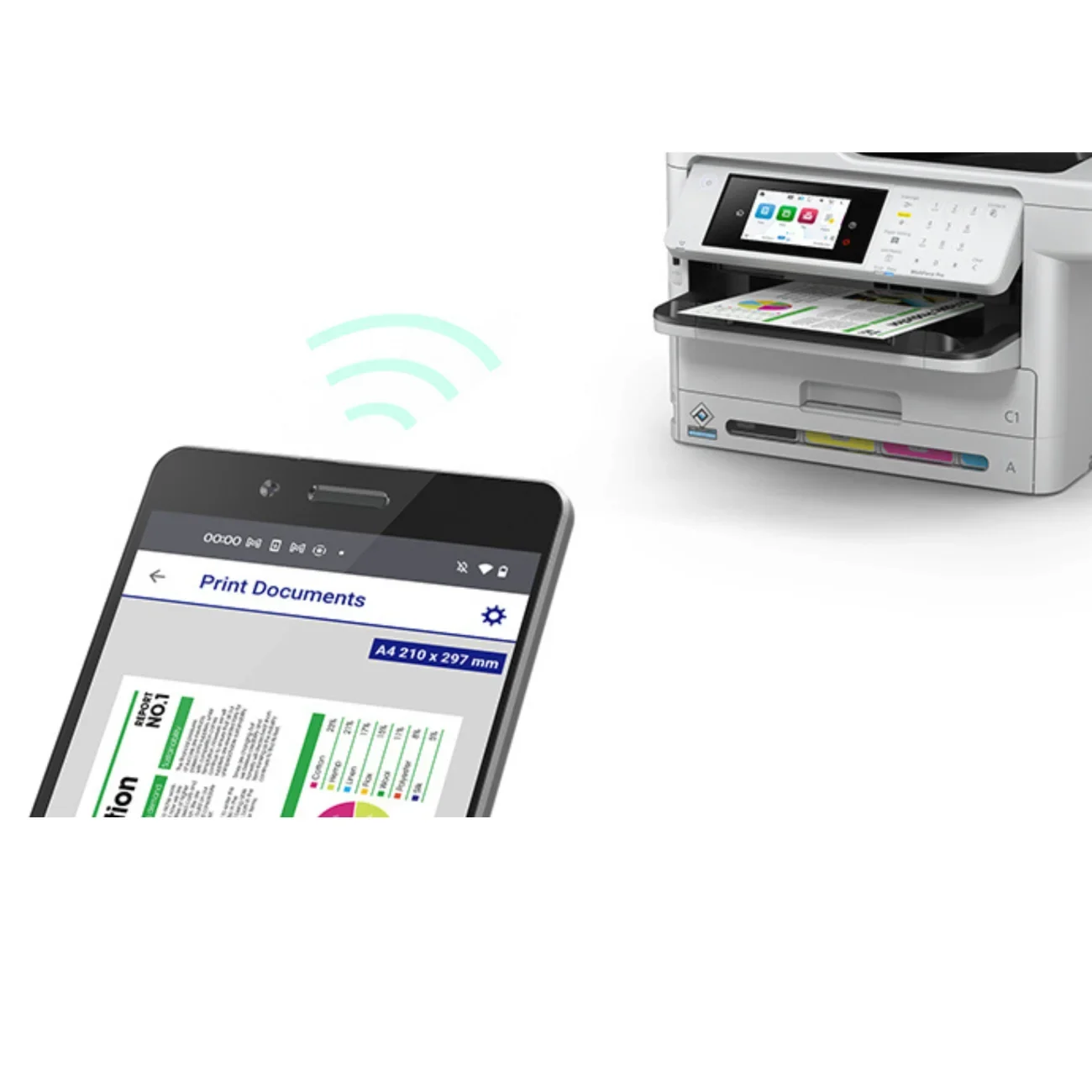 MULTIFUNCIONAL TINTA EPSON WF-C5891 vista 4
