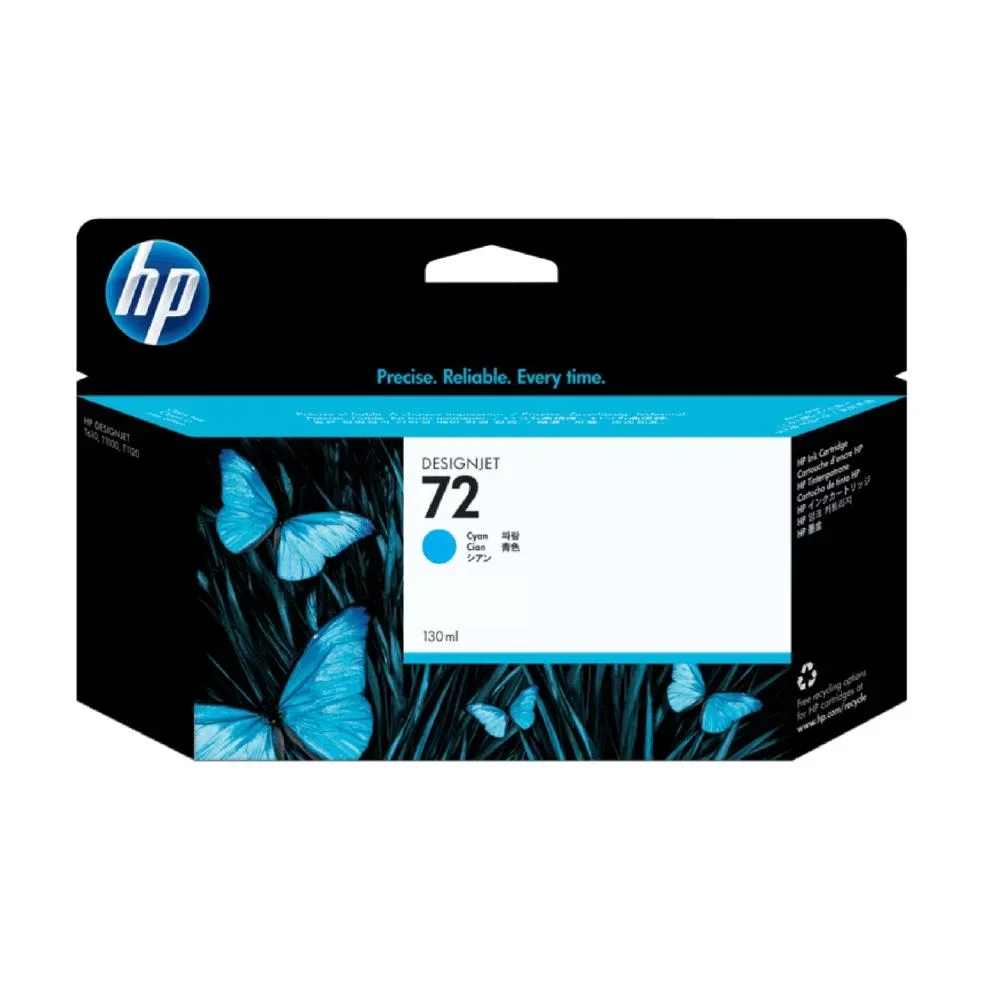 TINTA HP 72 130-ML CYAN + VIVERA CARTRIDGE PLOTTER
