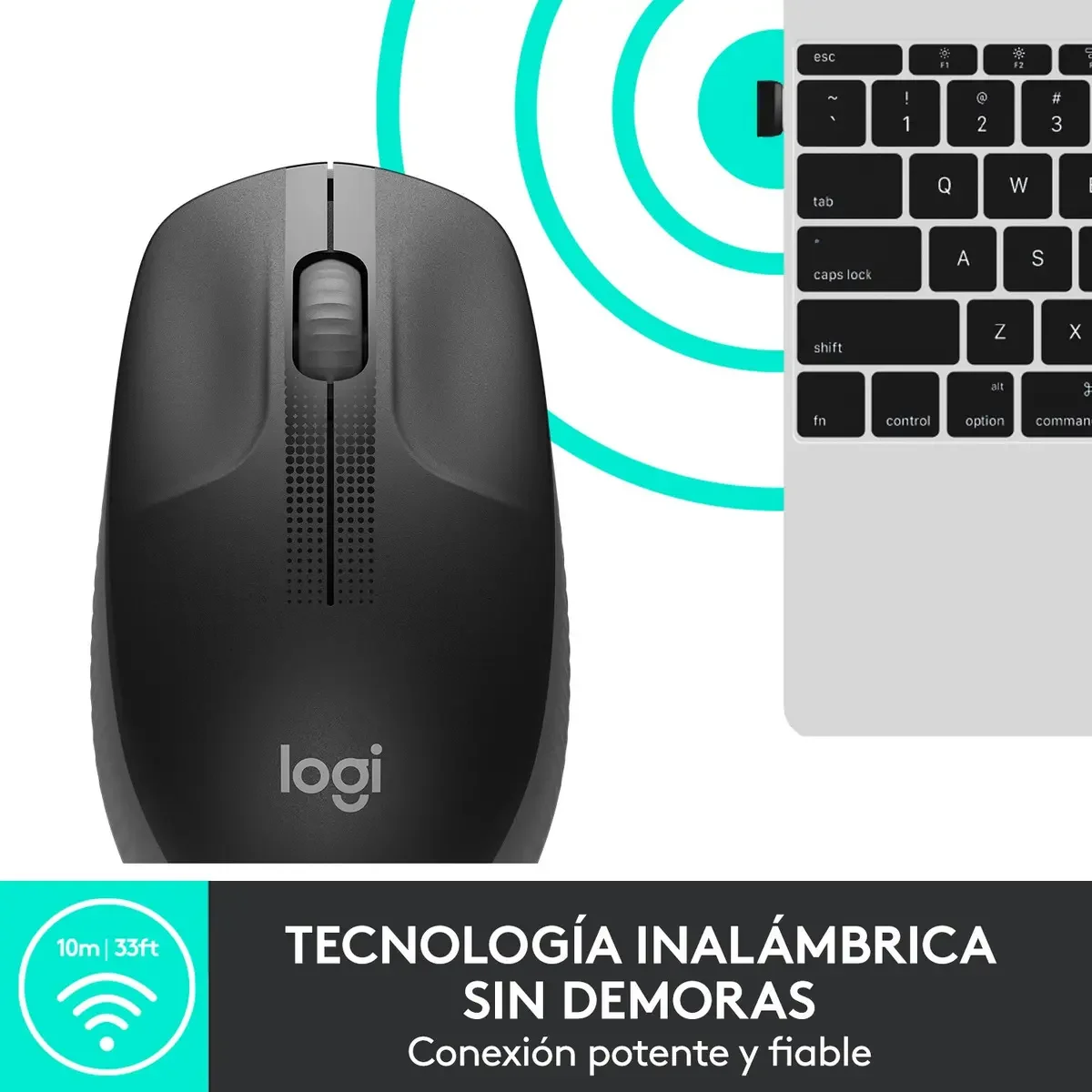Mouse inalámbrico M190 vista 4