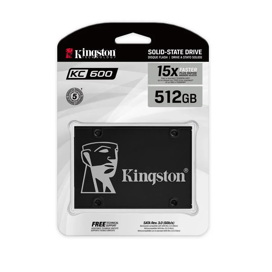 DISCO DURO SSD 512GB KC600 SATA3 2.5
