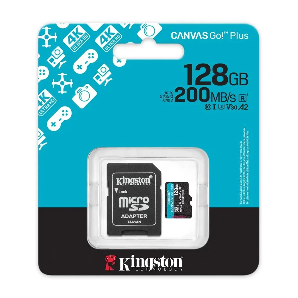 TARJETA 128GB MICROSDXC CANVAS GOPLUS GEN4 200MB/S