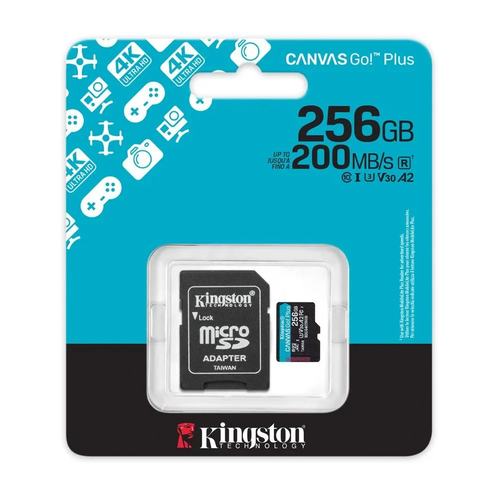 MEMORIA KINGSTON 256GBMICROSDXC CANVAS GOPLUS GEN4