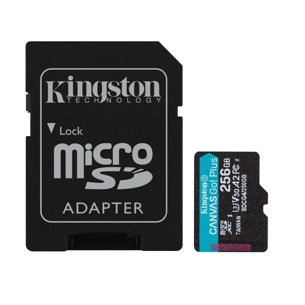 MEMORIA KINGSTON 256GBMICROSDXC CANVAS GOPLUS GEN4 vista 2