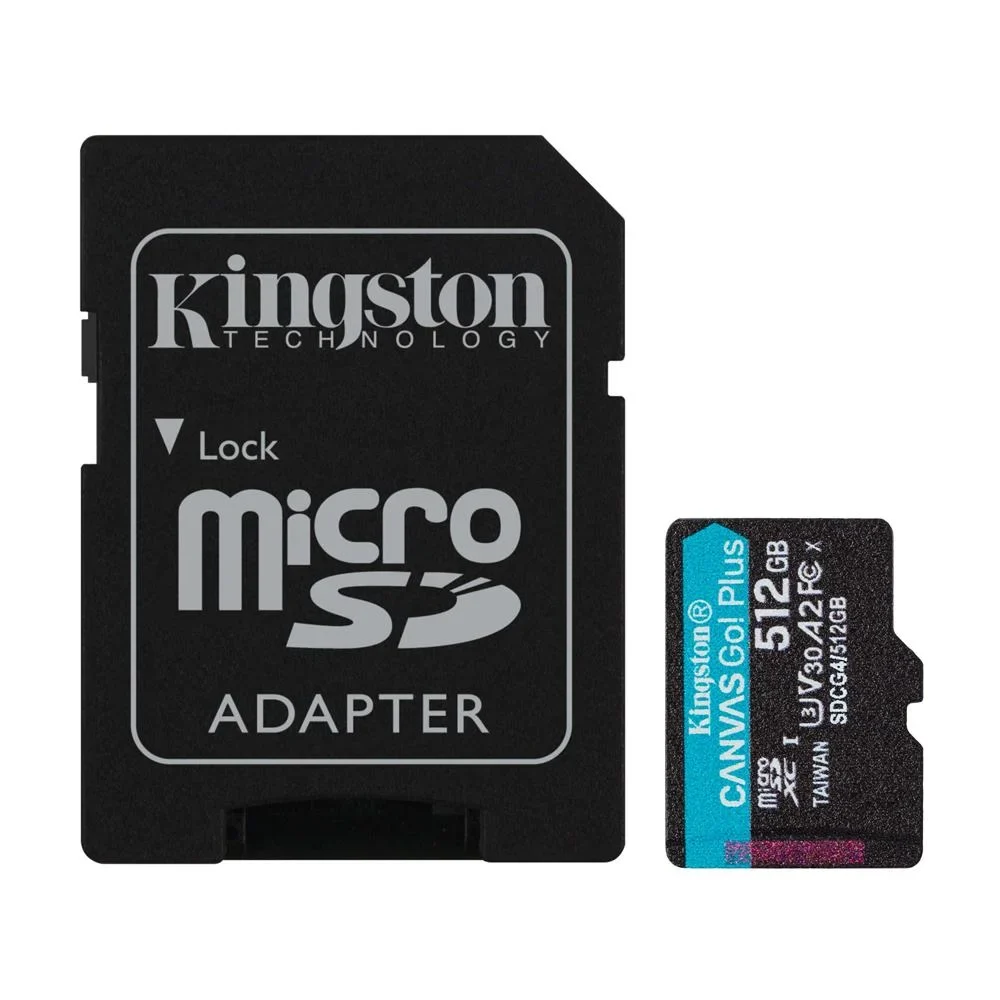 MEMORIA KINGSTON 512GBMICROSDXC CANVAS GOPLUS GEN4 vista 2