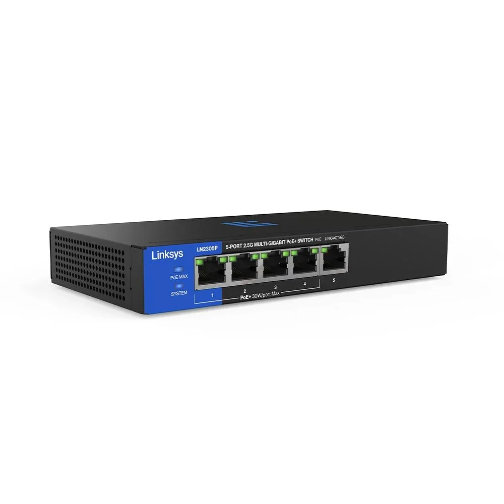 SWITCH 5 PUERTOS MULTIGIGABIT 2.5G POE+ NO ADMIN vista 2