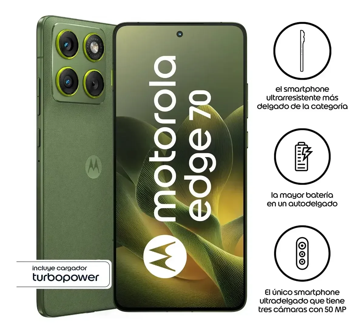 Motorola Edge 70 12+512GB Verde — imagen 1