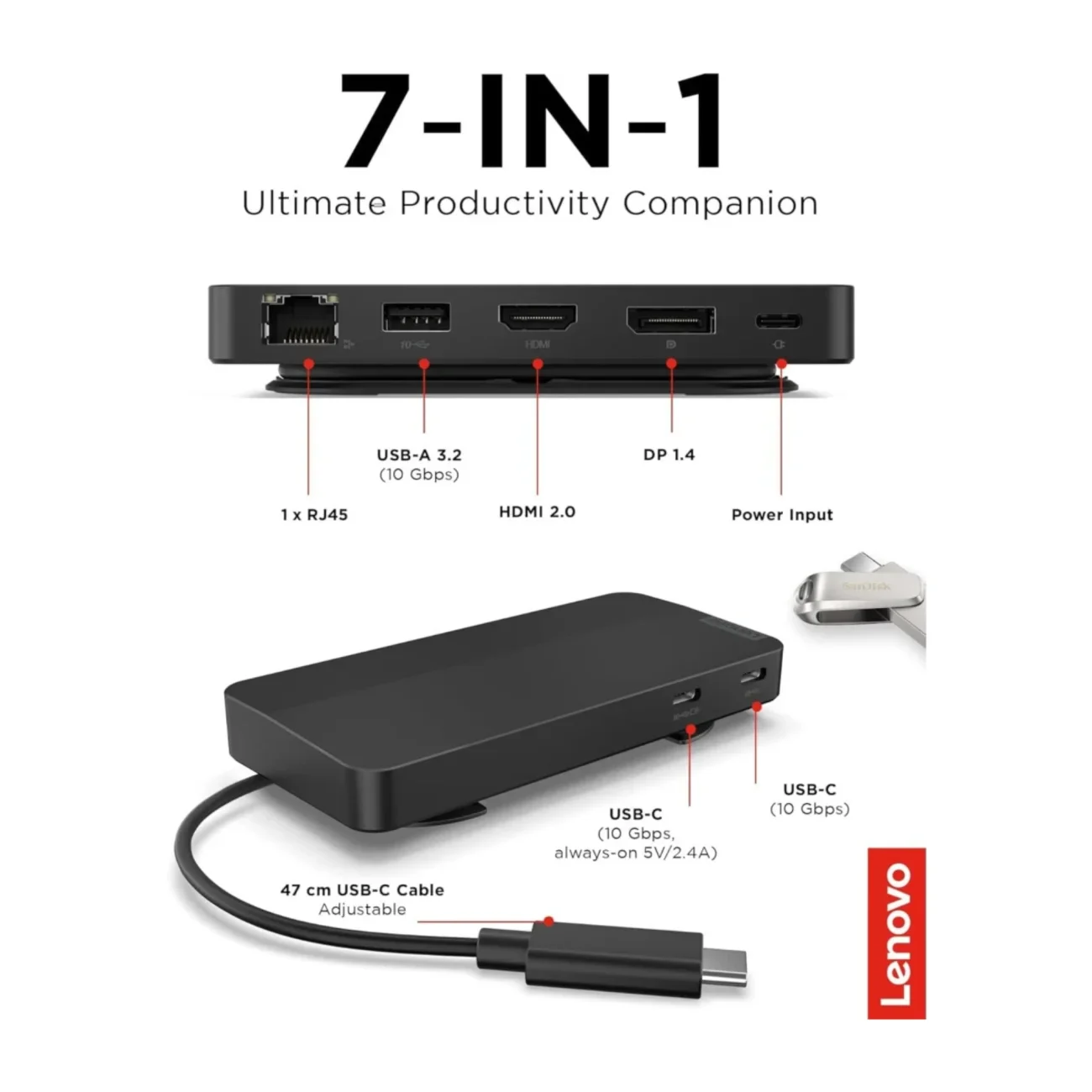 DOCKING TP LENOVO USB-C vista 2
