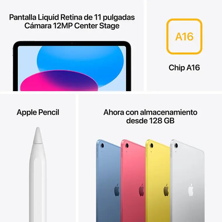 iPad 11ªGen A16 WiFi + Cellular 256GB plata vista 5