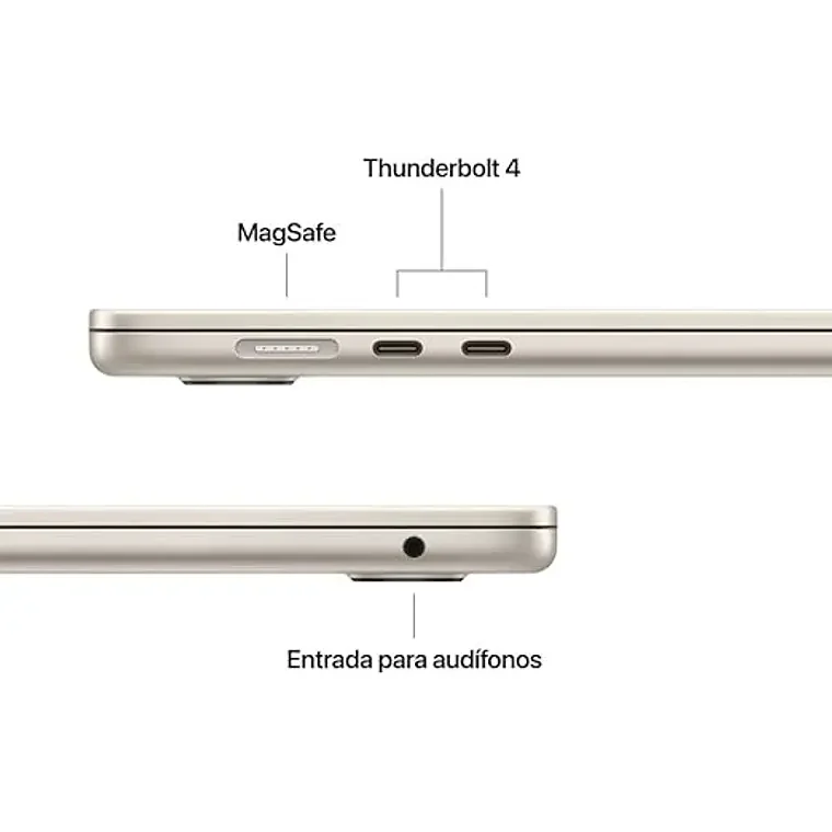 MacBook Air 13.6/ M5 10C/ GPU 10C/ 24 RAM/ 1TB medianoche vista 3