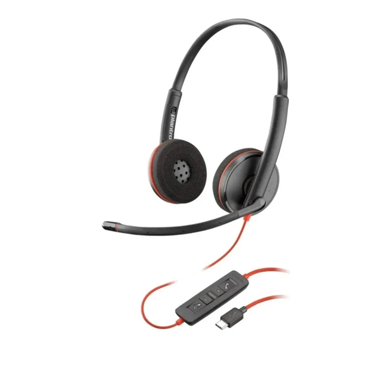 AUDIFONO POLY BLACKWIRE 3220 STEREO USB-C HEADSET