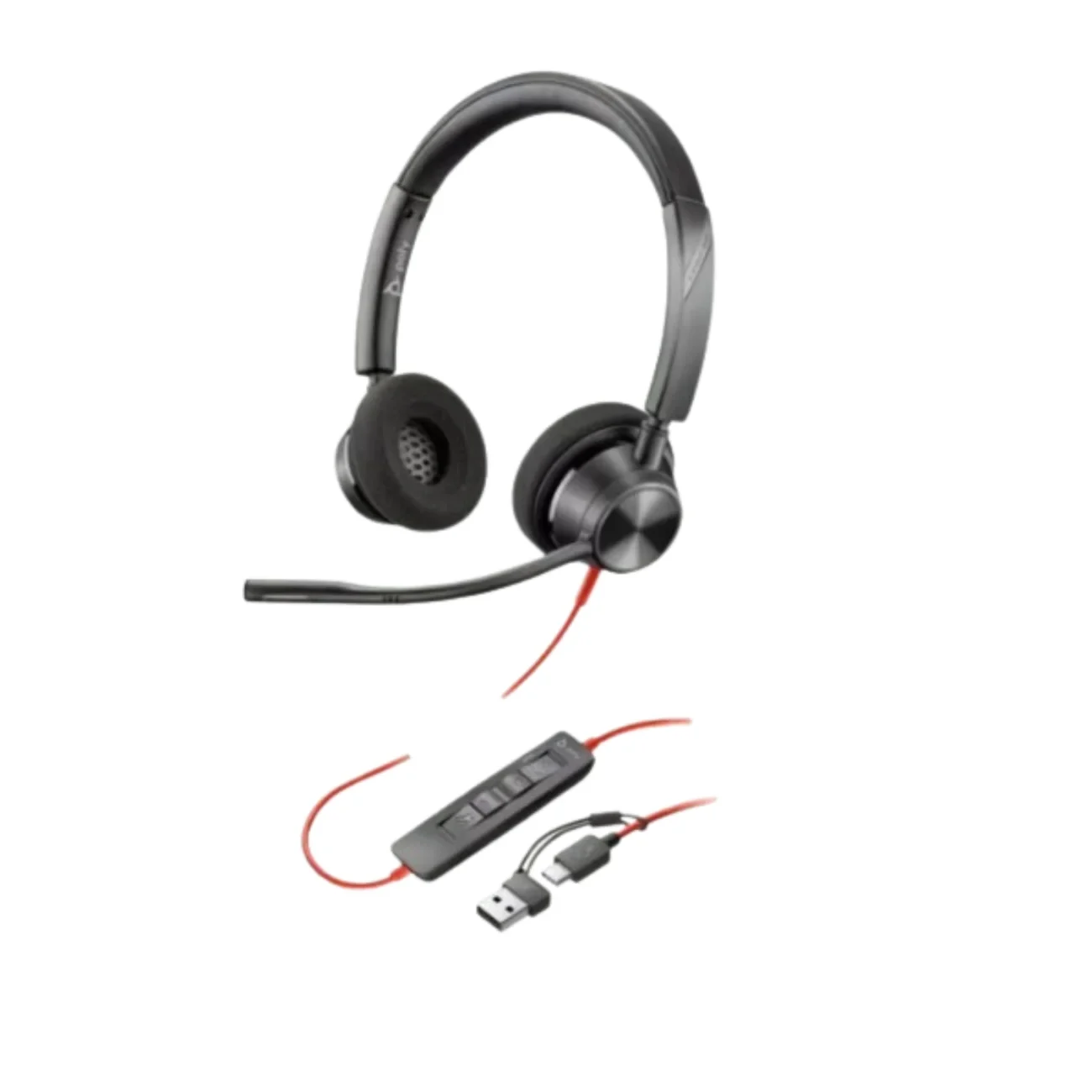 AUDIFONO POLY BLACKWIRE 3320 STEREO MICROSOFT TEAM