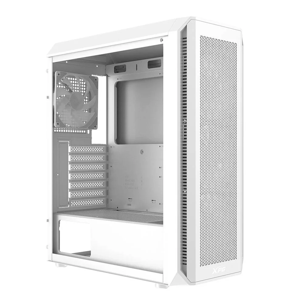 GABINETE XPG VALOR AIR PLUS S/FUENTE ATX 4XFAN WH vista 2