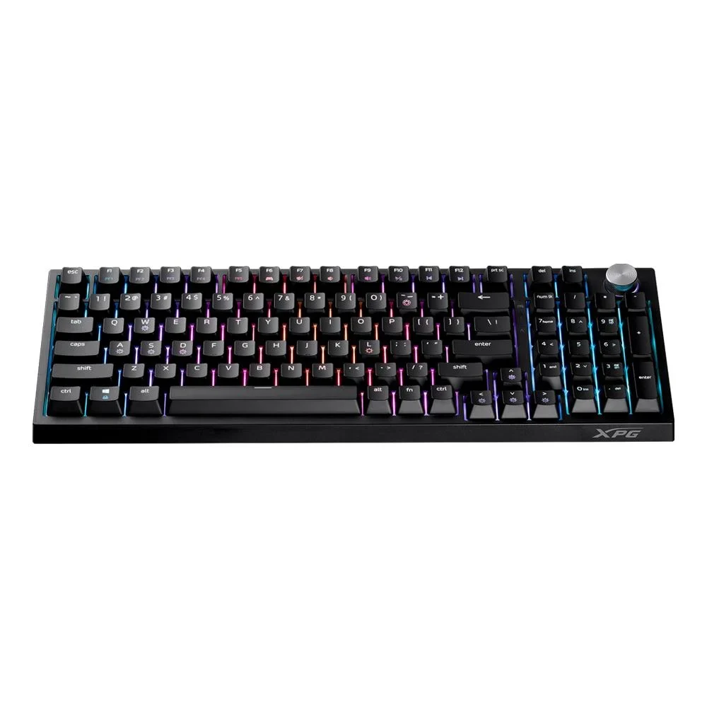 TECLADO MEC. ESP GAMING XPG SORCERER RGB 100%GHOST vista 3