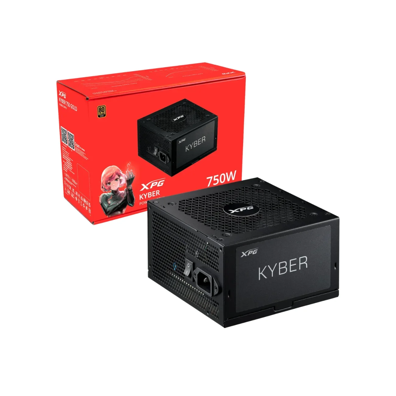 FUENTE DE PODER XPG KYBER II 750W 80+ GOLD vista 2