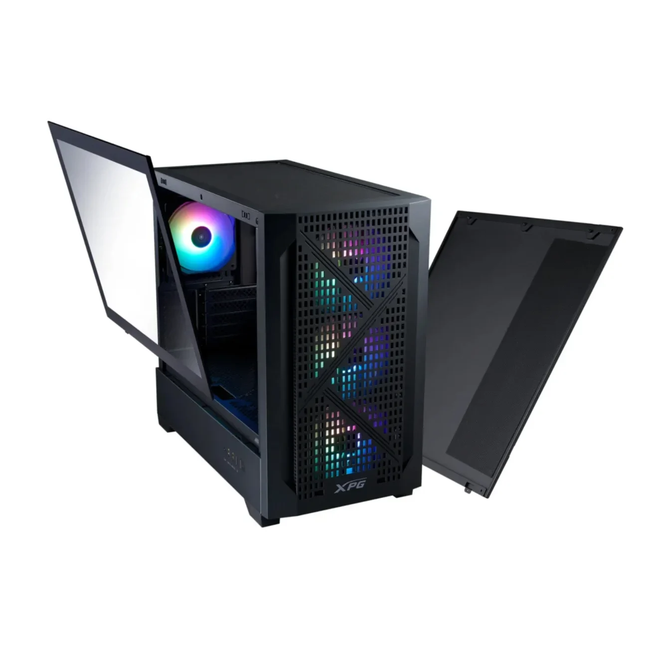 GABINETE XPG LANDER 300 MICRO-ATX 4 VENT ARGB NEGR vista 8