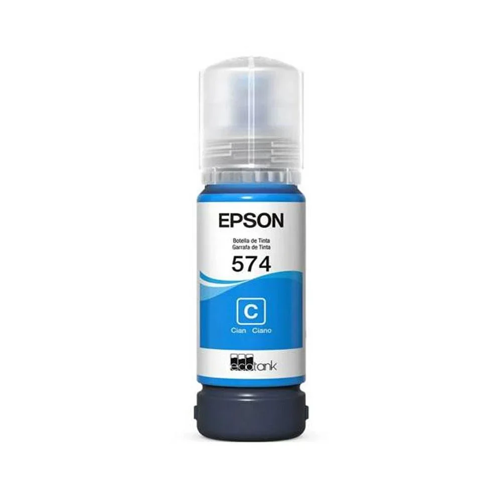 TINTA BOTELLA DE CYAN EPSON T574 vista 2