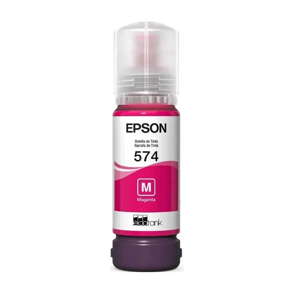 TINTA BOTELLA DE MAGENTA EPSON T574 vista 2