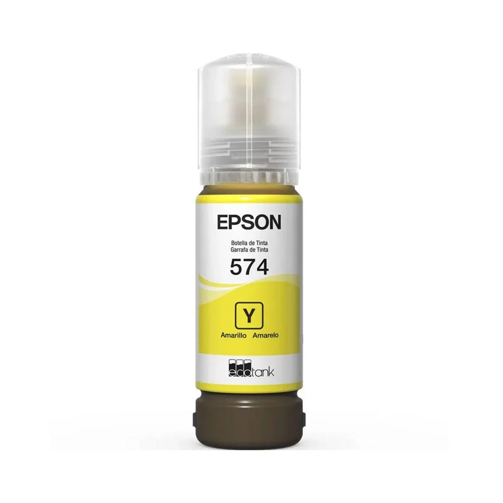 TINTA BOTELLA DE AMARILLO EPSON T574 vista 2