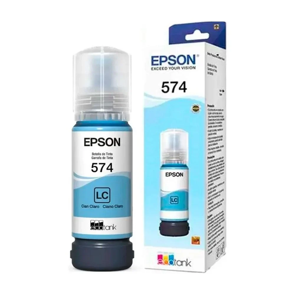 TINTA BOTELLA DE LIGHT CYAN EPSON T574