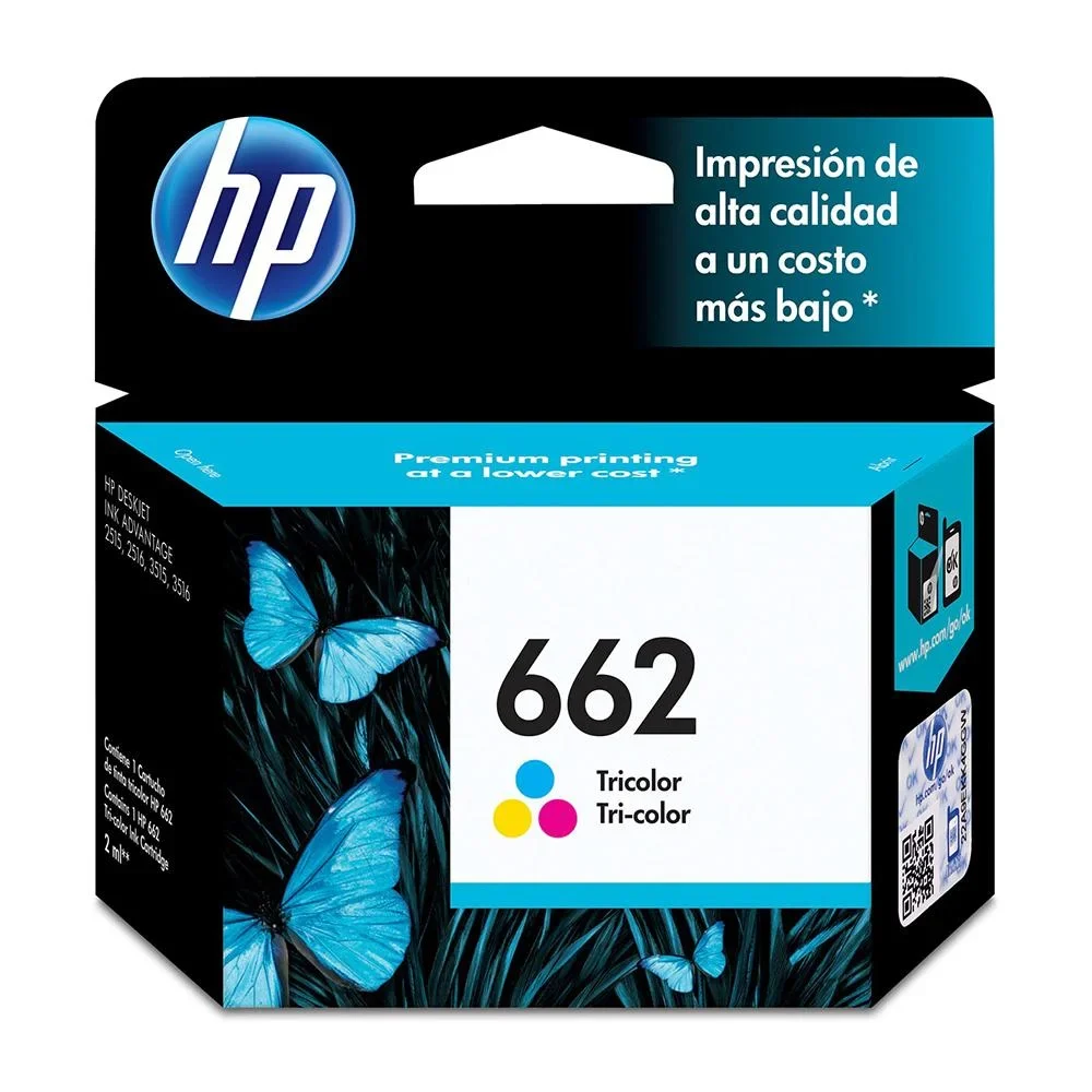 TINTA HP 662 TRI-COLOR INK CARTRIDGE